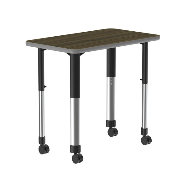 Correll TFL Collaborative Desk - Casters - Rec AD3420TF-REC-01-09-13-CK - main